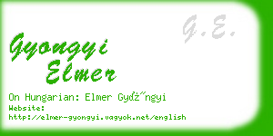 gyongyi elmer business card